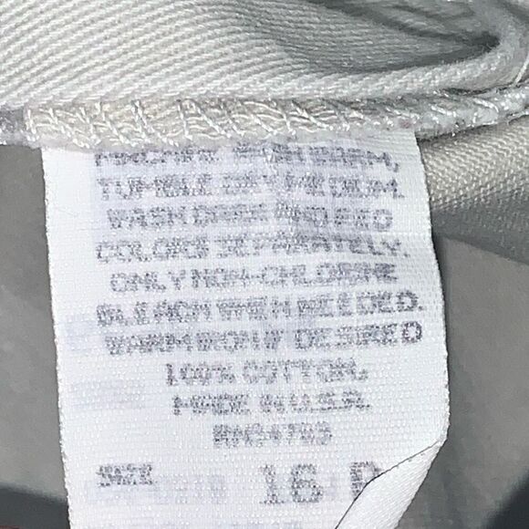 VTG Denim Riders Girls 16 Lot of 2 High Rise Cargo Shorts Tan Blue Cotton USA - Picture 3 of 8